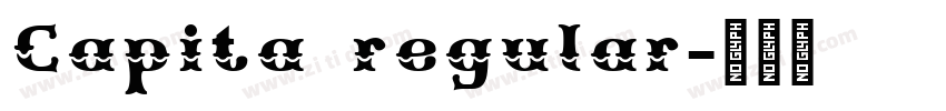 Capita regular字体转换